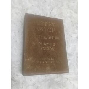 Vintage 1940s Gypsy Witch Fortune Telling Playing Cards Complete Instructions